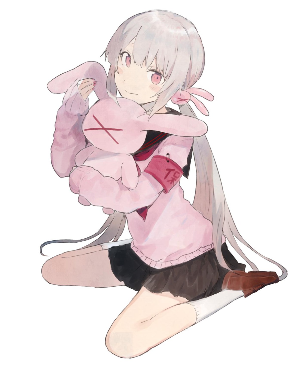 indie_virtual_youtuber, komazu_(snake5745), natori_sana, seifuku, sweater
