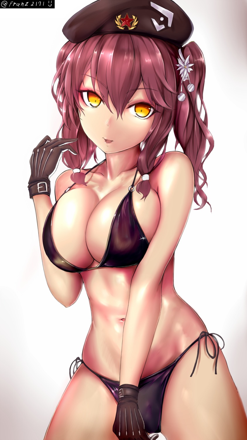bikini, cleavage, franz_(217franz), girls_frontline, saiga-12_(girls_frontline), swimsuits