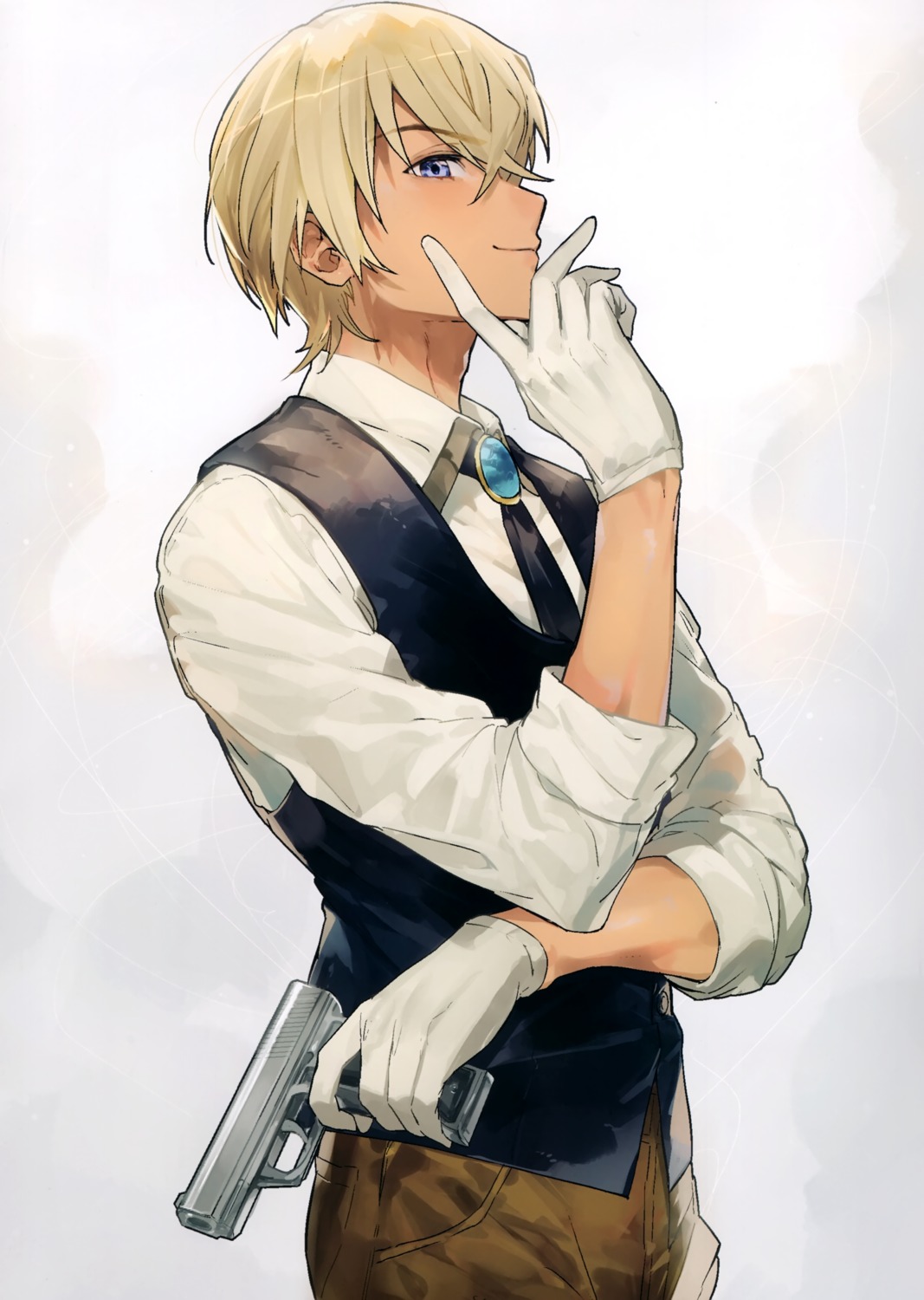 furuya_rei, gun, male, meitantei_conan, mika_pikazo