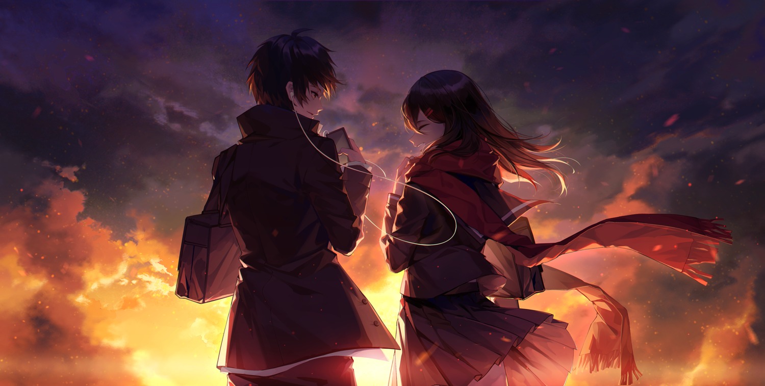 ayan, kagerou_project, kisaragi_shintarou, seifuku, skirt_lift, tateyama_ayano