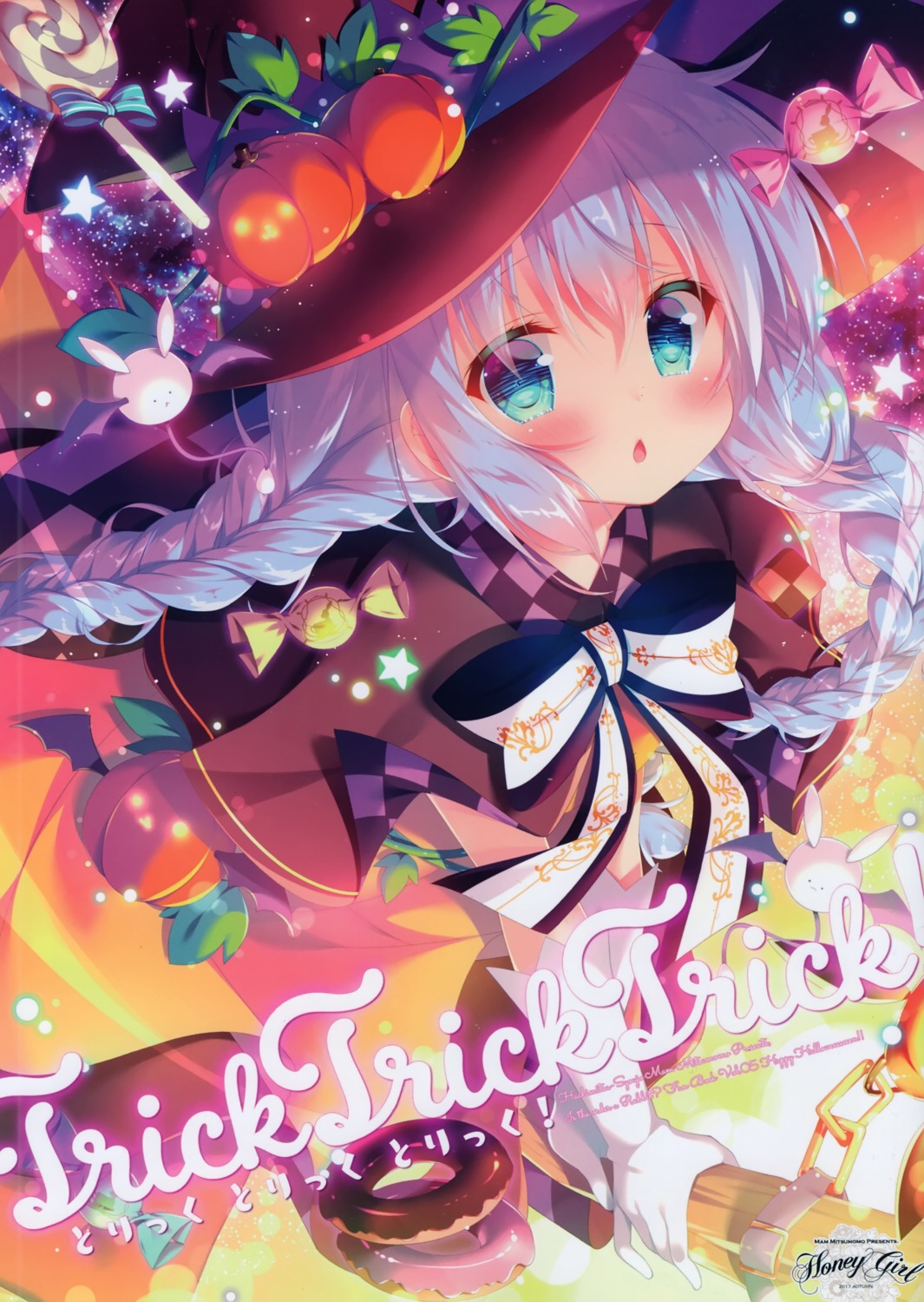 gochuumon_wa_usagi_desu_ka?, hachimitsu_shoujo, halloween, kafuu_chino, mitsumomo_mamu, witch