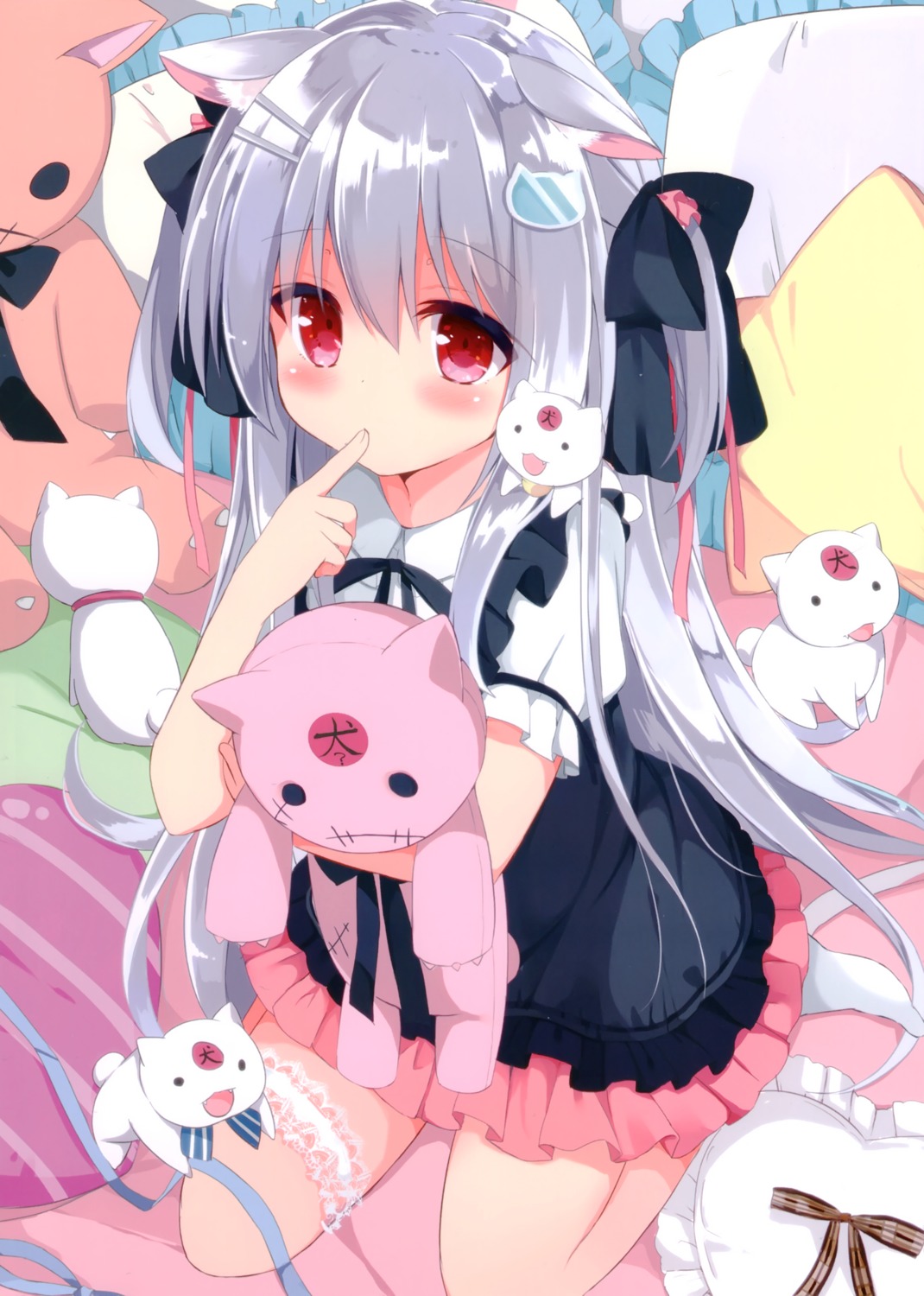 animal_ears, dogyear, dress, gothic_lolita, kujou_danbo, lolita_fashion, neko, nekomimi