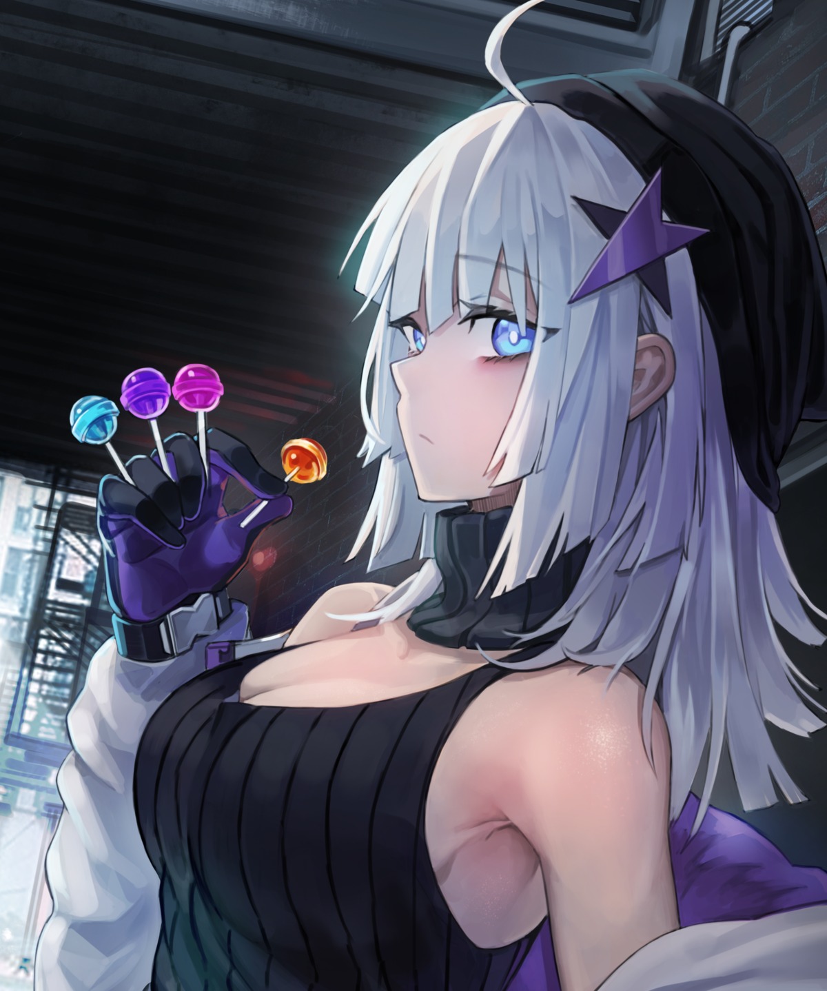 aa-12_(girls_frontline), cleavage, girls_frontline, nlitz