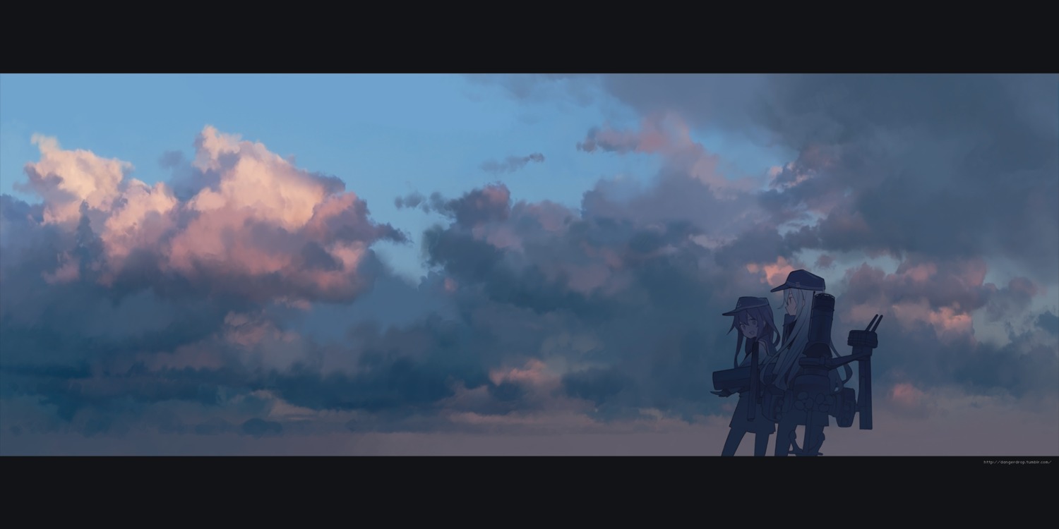 akatsuki_(kancolle), astg, hibiki_(kancolle), kantai_collection, landscape