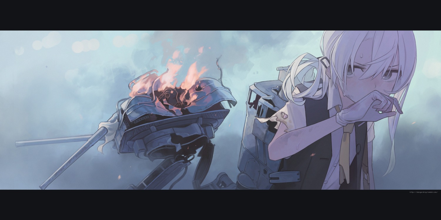 astg, kantai_collection, nowaki_(kancolle), seifuku, torn_clothes