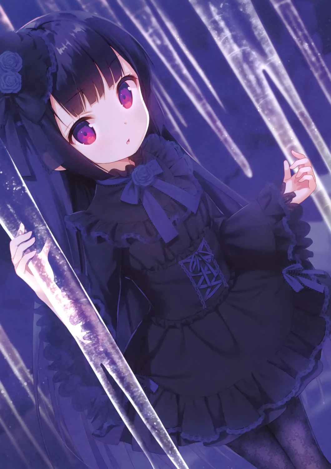 chitosezaka_suzu, dress, gothic_lolita, legato, lolita_fashion, pantyhose