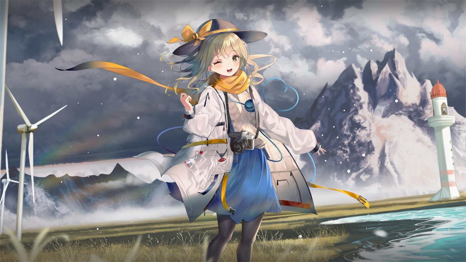 kirikawa, komeiji_koishi, landscape, pantyhose, touhou