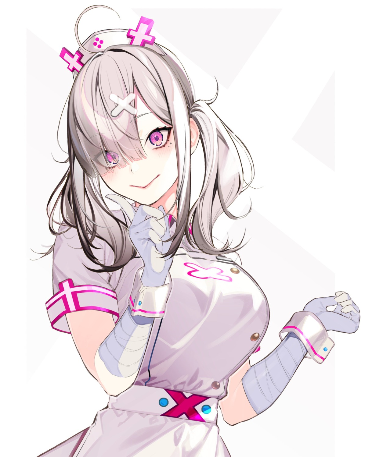 bandages, kayahara, nijisanji, nurse, sukoya_kana