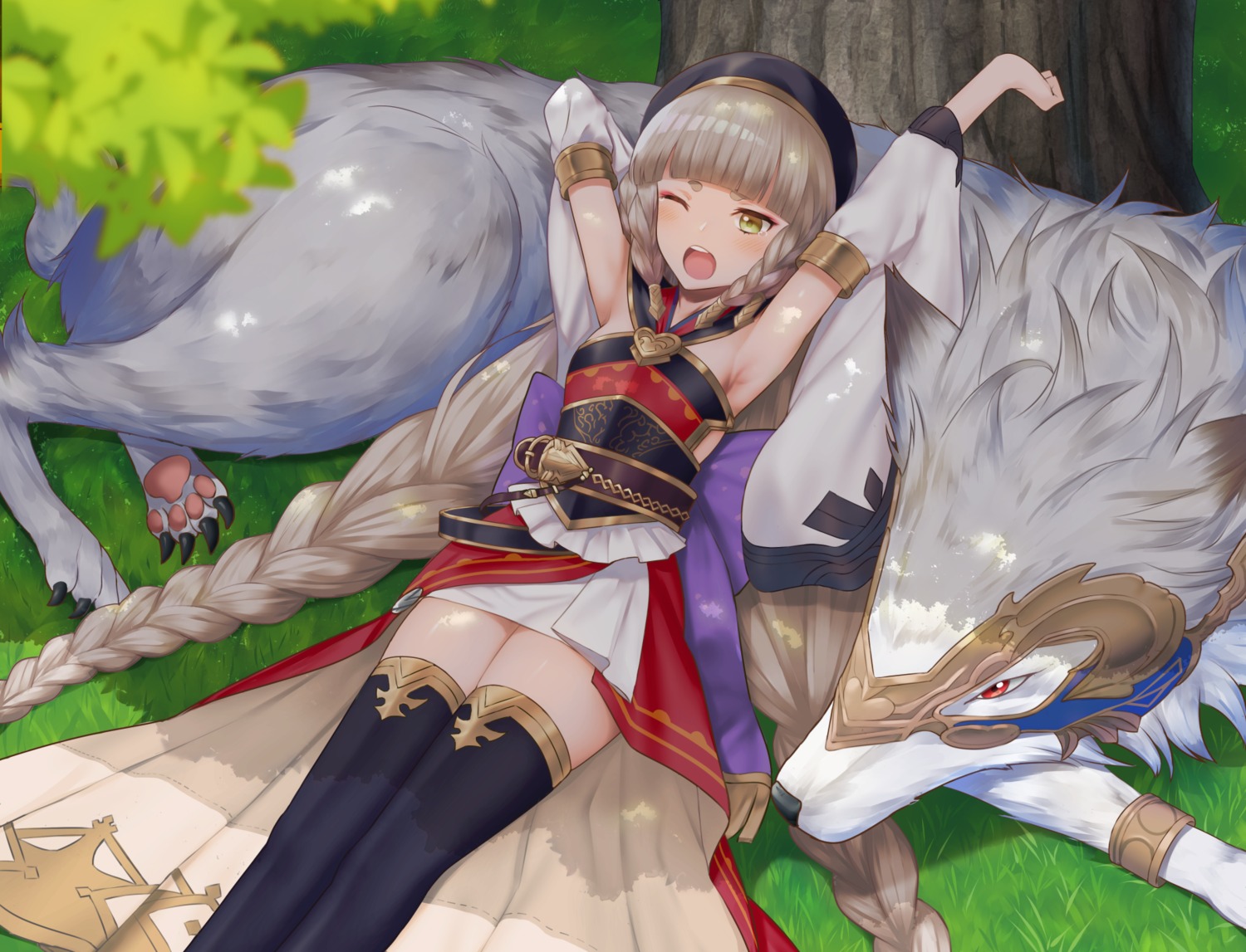 armor, granblue_fantasy, thighhighs, tsuchifumazu
