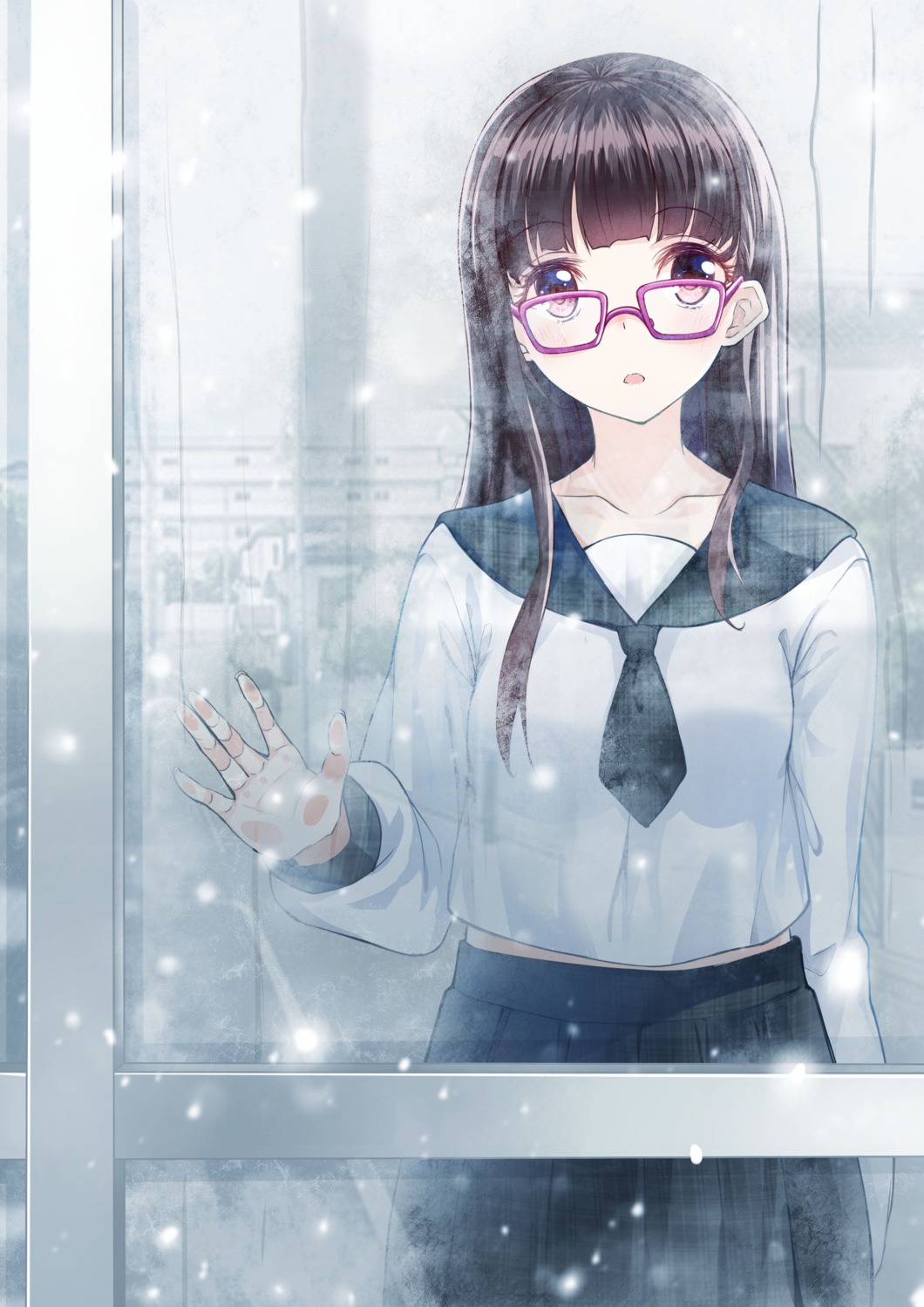 megane, seifuku, zhl