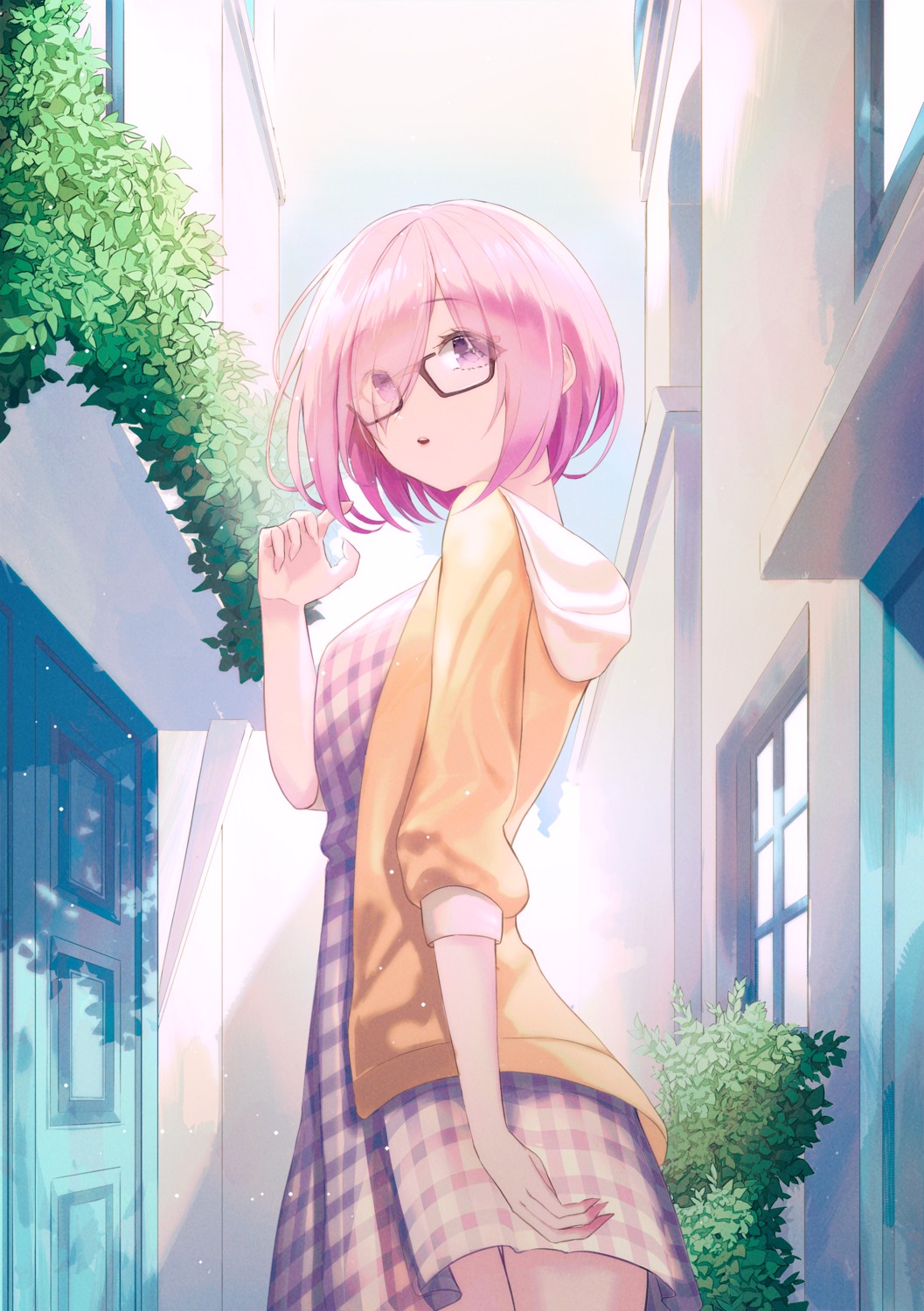 bosumonki, dress, fate/grand_order, mash_kyrielight, megane