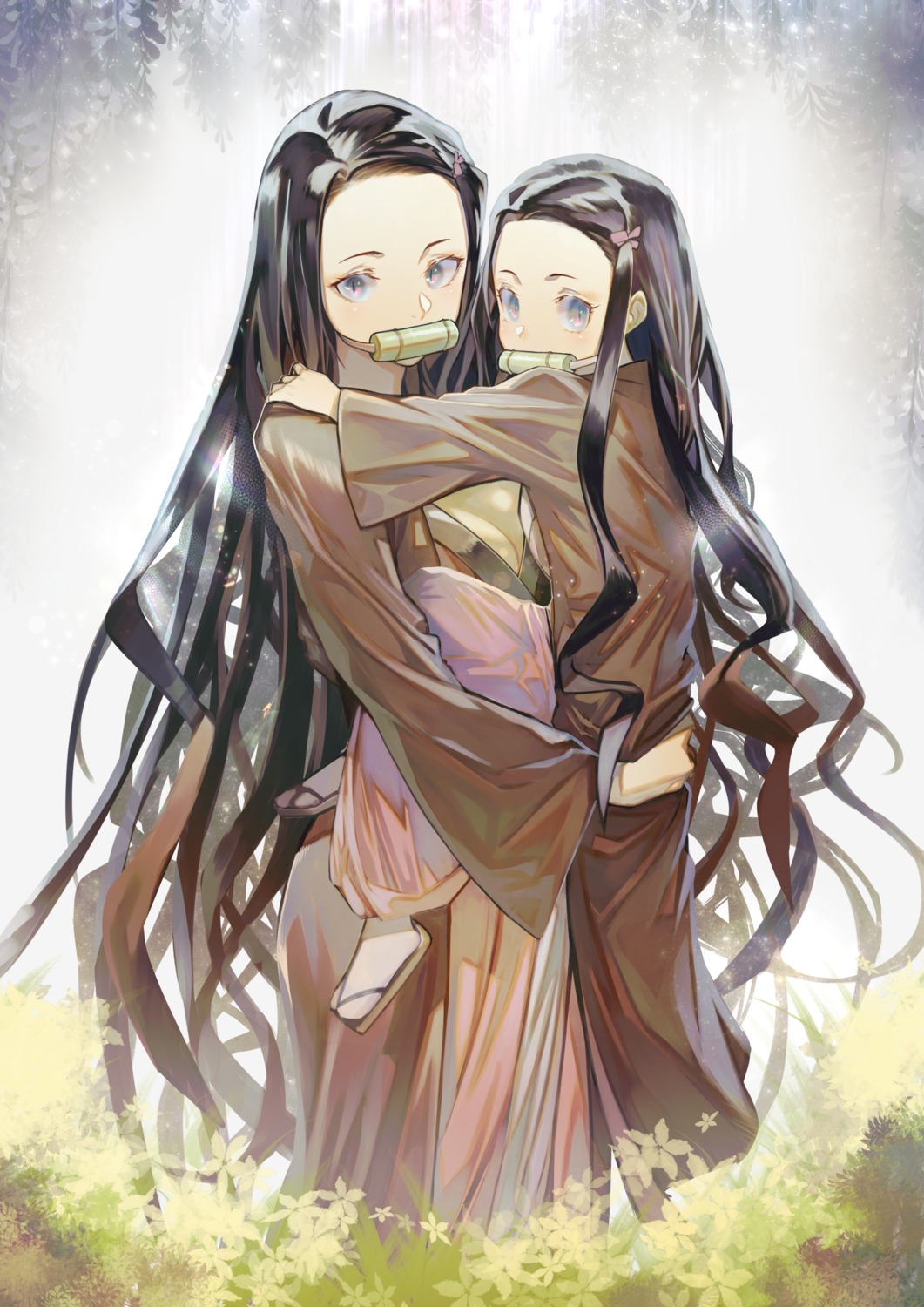 gyudong123, japanese_clothes, kamado_nezuko, kimetsu_no_yaiba