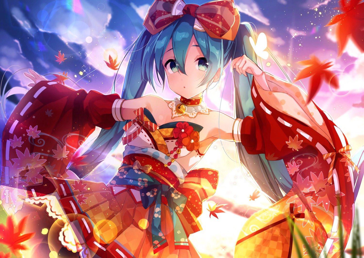 artist_revision, goroo_(eneosu), hatsune_miku, japanese_clothes, kyoto_nippon_festival, vocaloid