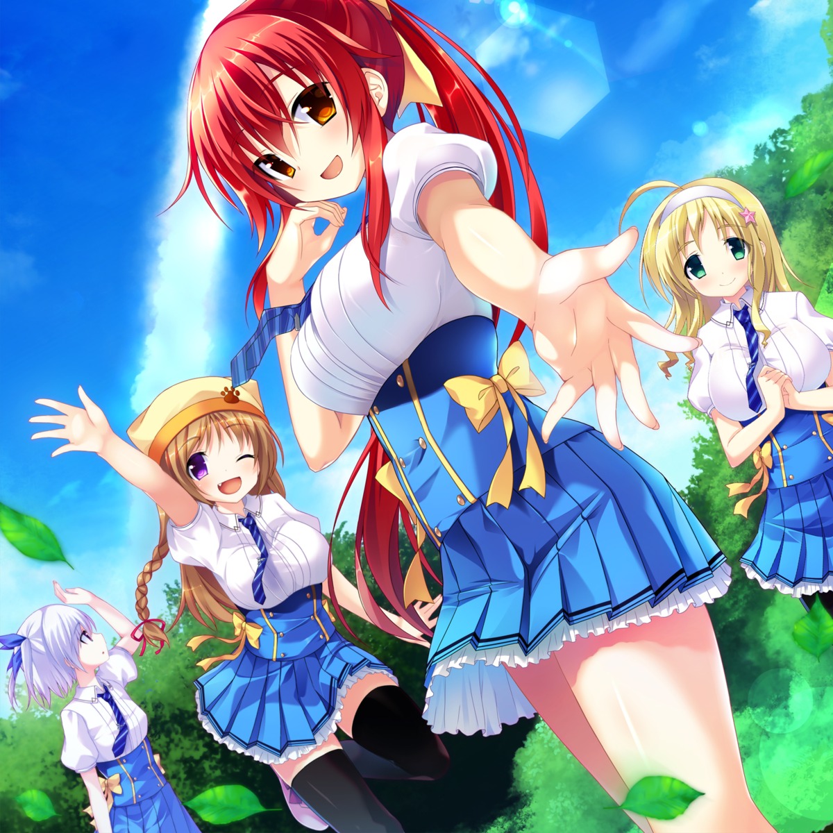 akatsuki_arisa, ano_harewataru_sora_yori_takaku, chiri_(atlanta), chuablesoft, ibuki_naduna, michibiki_honoka, reimei_kaho, seifuku