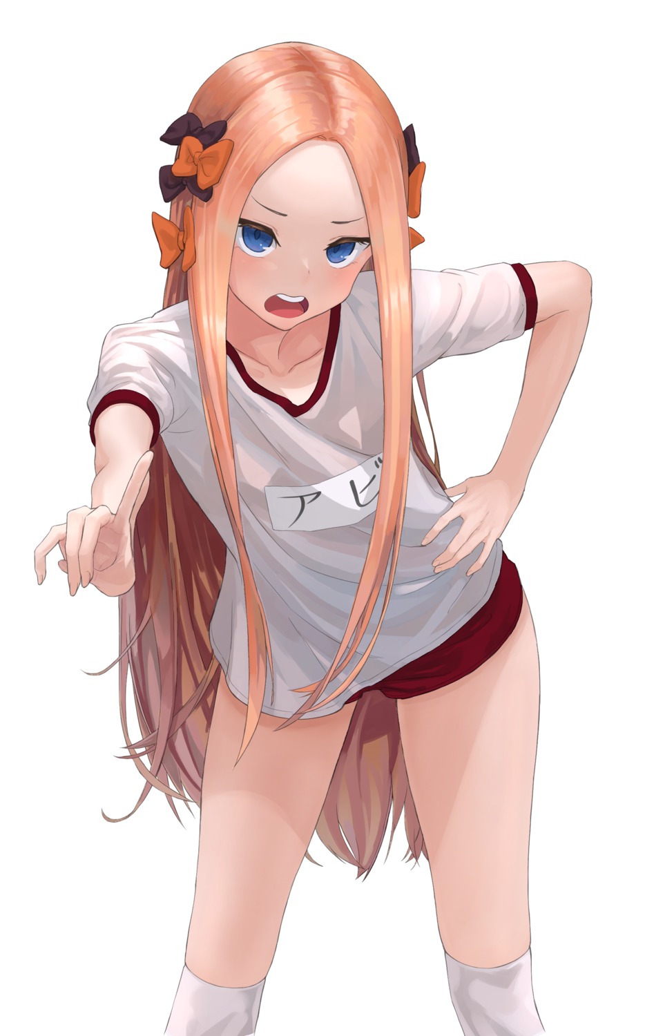 abigail_williams_(fate), buruma, fate/grand_order, gym_uniform, kanashi_kumo, thighhighs