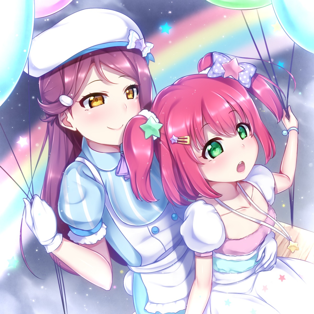 dress, gacchu, kurosawa_ruby, love_live!_(series), love_live!_sunshine!!, sakurauchi_riko
