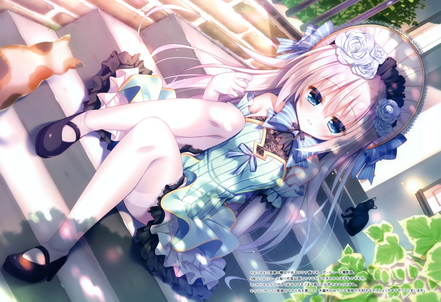 dress, heels, lolita_fashion, neko, pantyhose, rokudou_itsuki