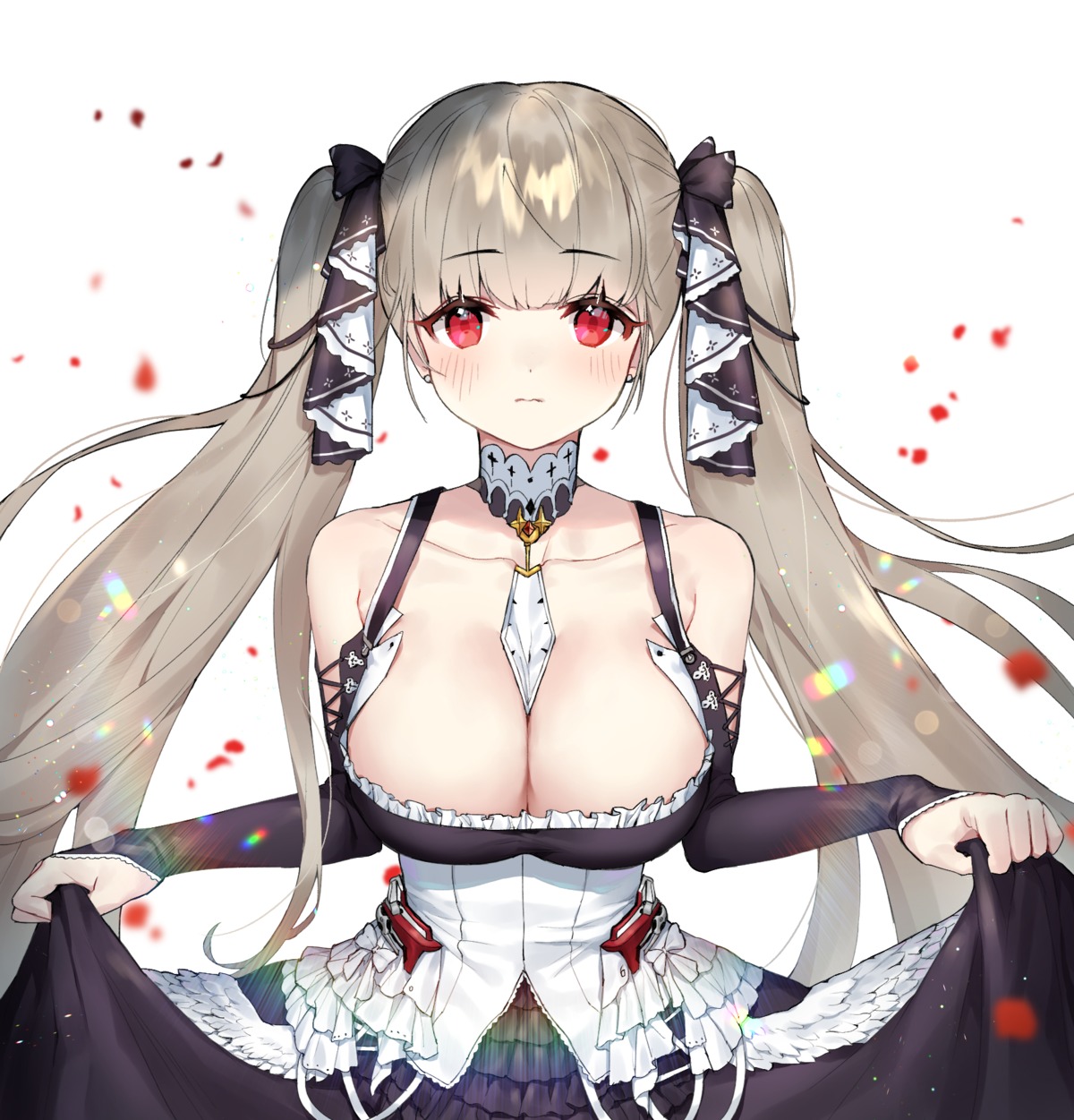 azur_lane, formidable_(azur_lane), gothic_lolita, lolita_fashion, no_bra, puckjjick_(belbesi19), skirt_lift