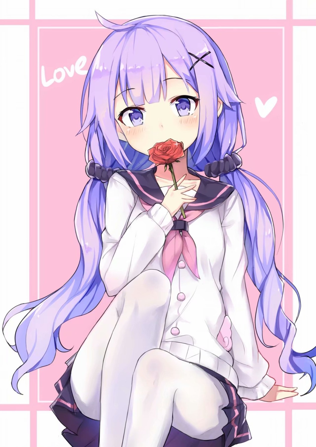 azur_lane, feng_mao_mc, pantyhose, seifuku, skirt_lift, sweater, unicorn_(azur_lane)