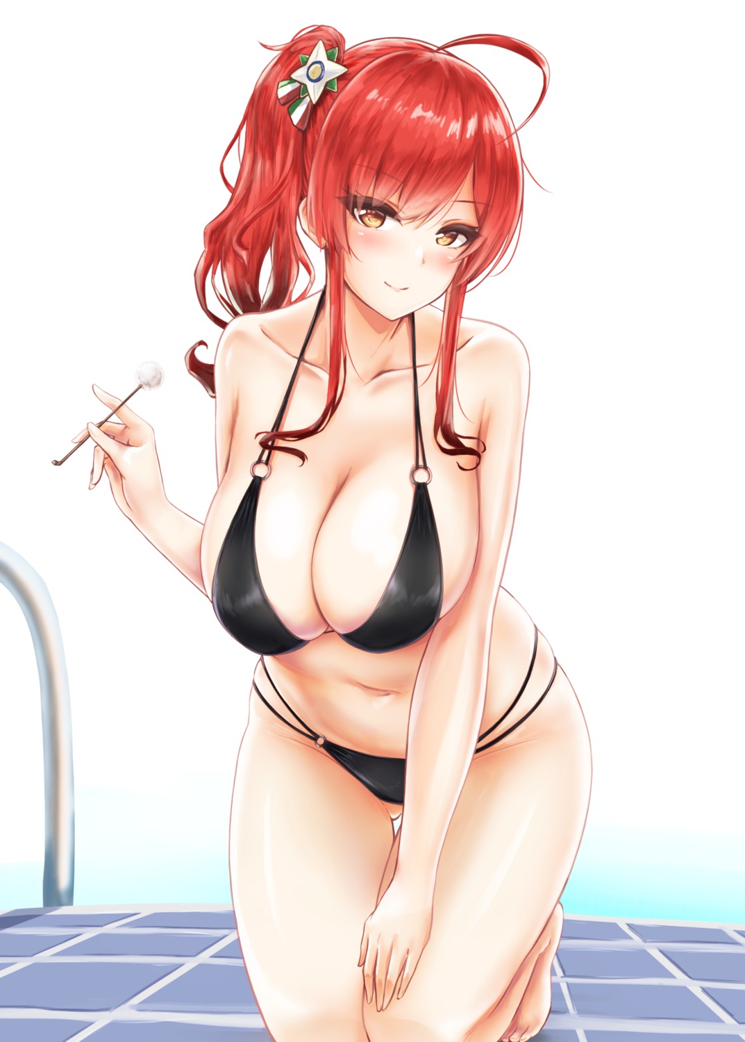 azur_lane, bikini, cleavage, realman, swimsuits, zara_(azur_lane)