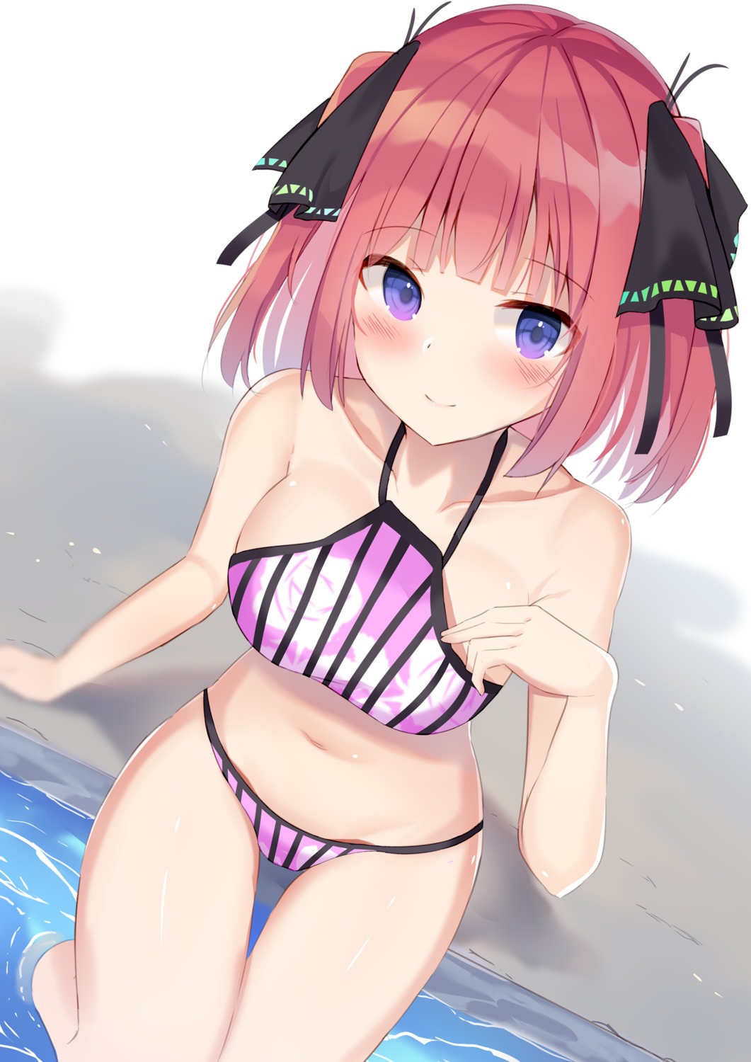 5-toubun_no_hanayome, bikini, mizuki_ryuu, nakano_nino, swimsuits, wet