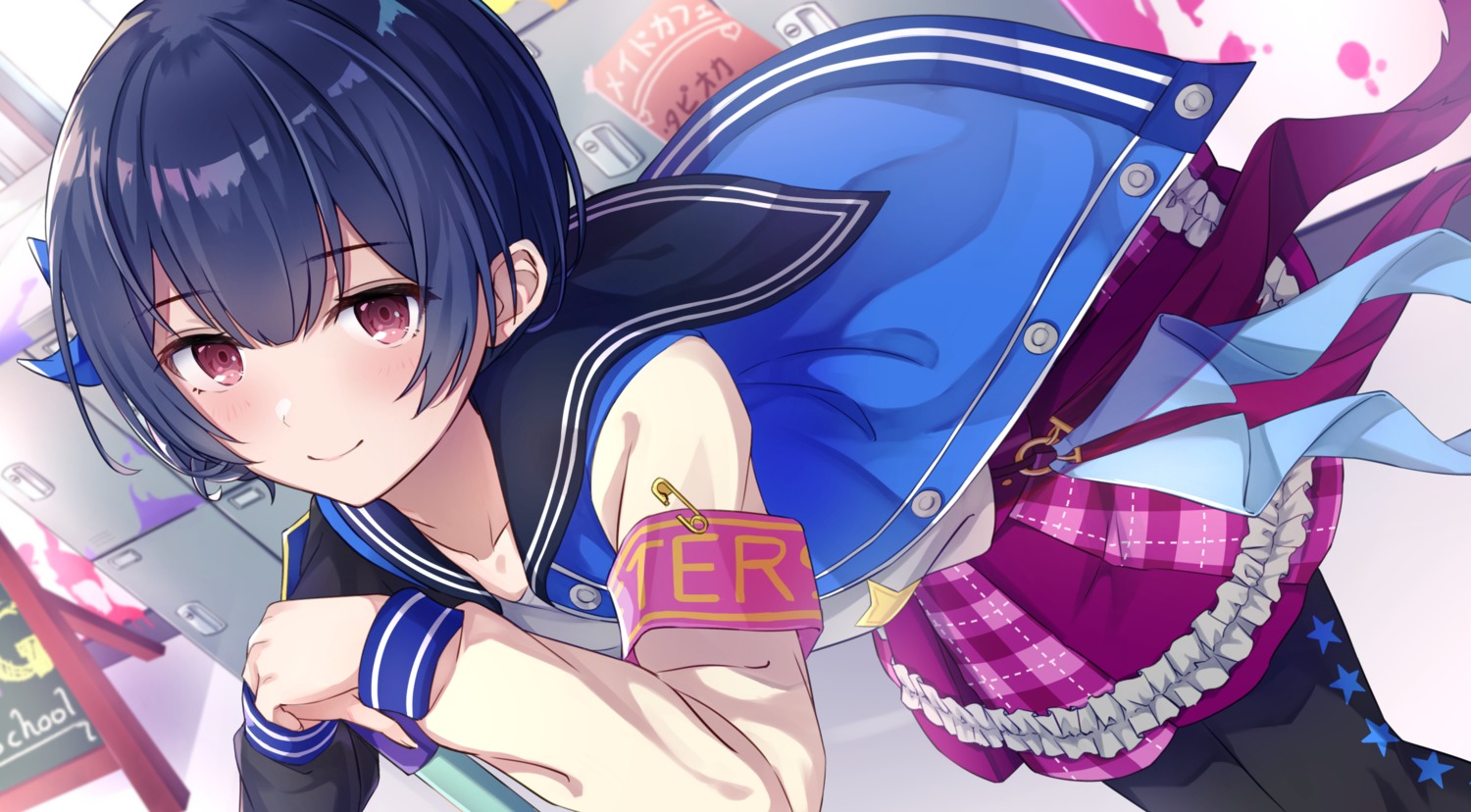 alisia, morino_rinze, pantyhose, seifuku, the_idolm@ster, the_idolm@ster_shiny_colors