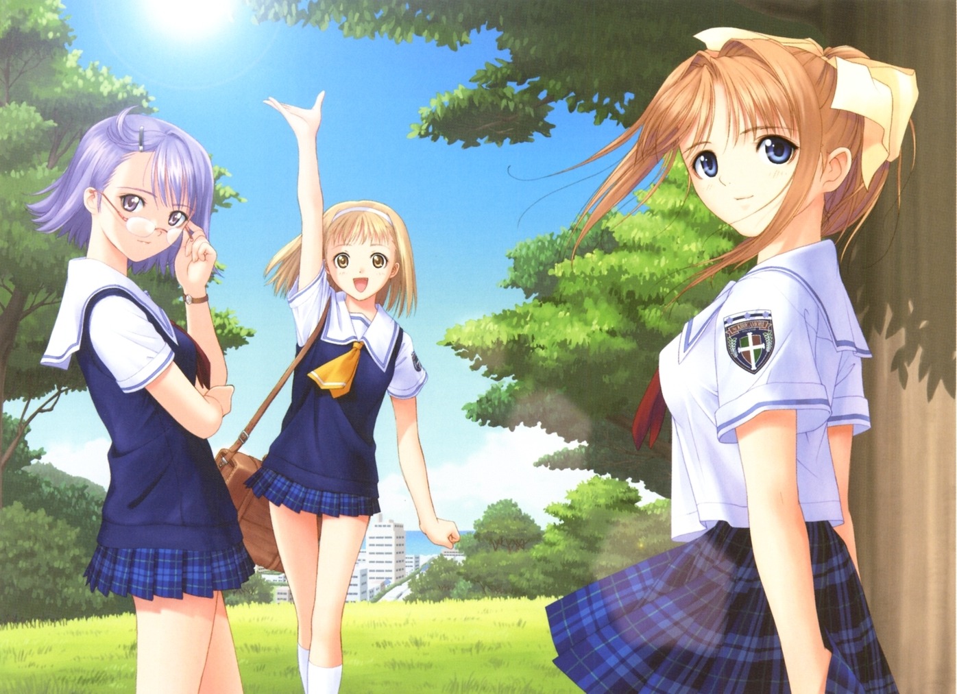 after, kishi_youko, megane, seifuku, shiomiya_kanami, takawashi_nagisa, tony_taka