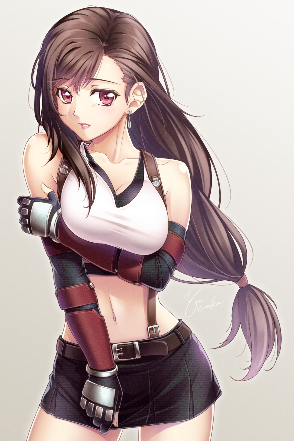 breast_hold, cleavage, final_fantasy, final_fantasy_vii, tifa_lockhart, you_haruka