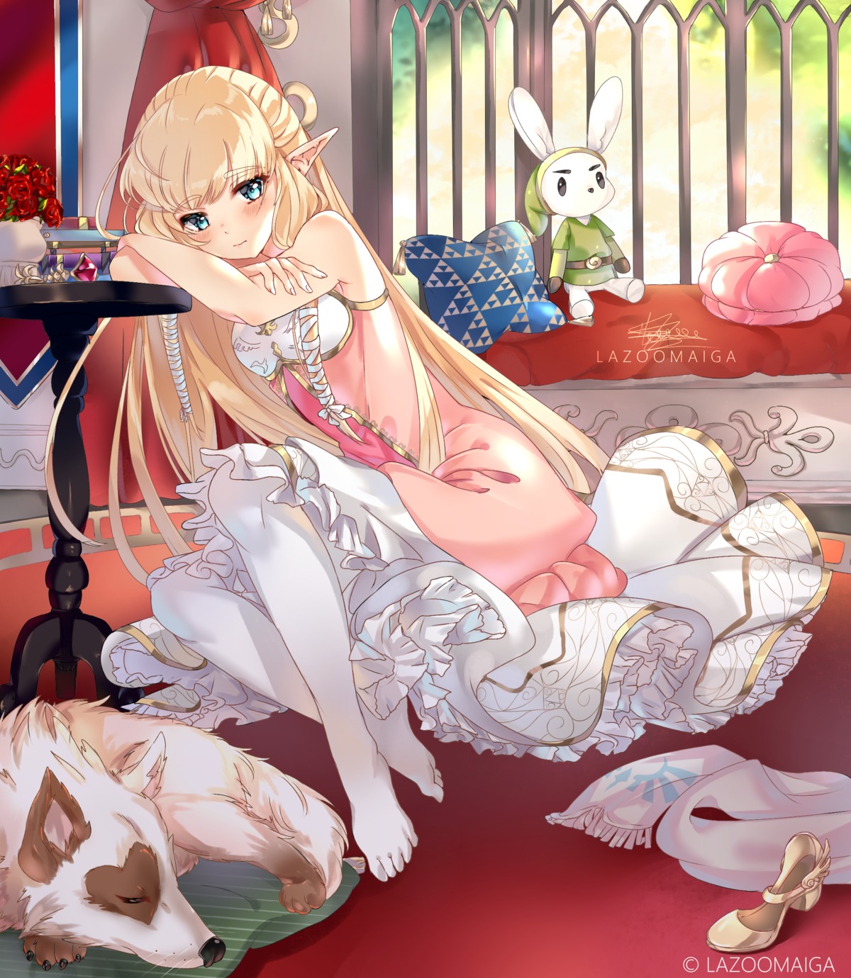 dress, lazoomaiga, pointy_ears, princess_zelda, the_legend_of_zelda