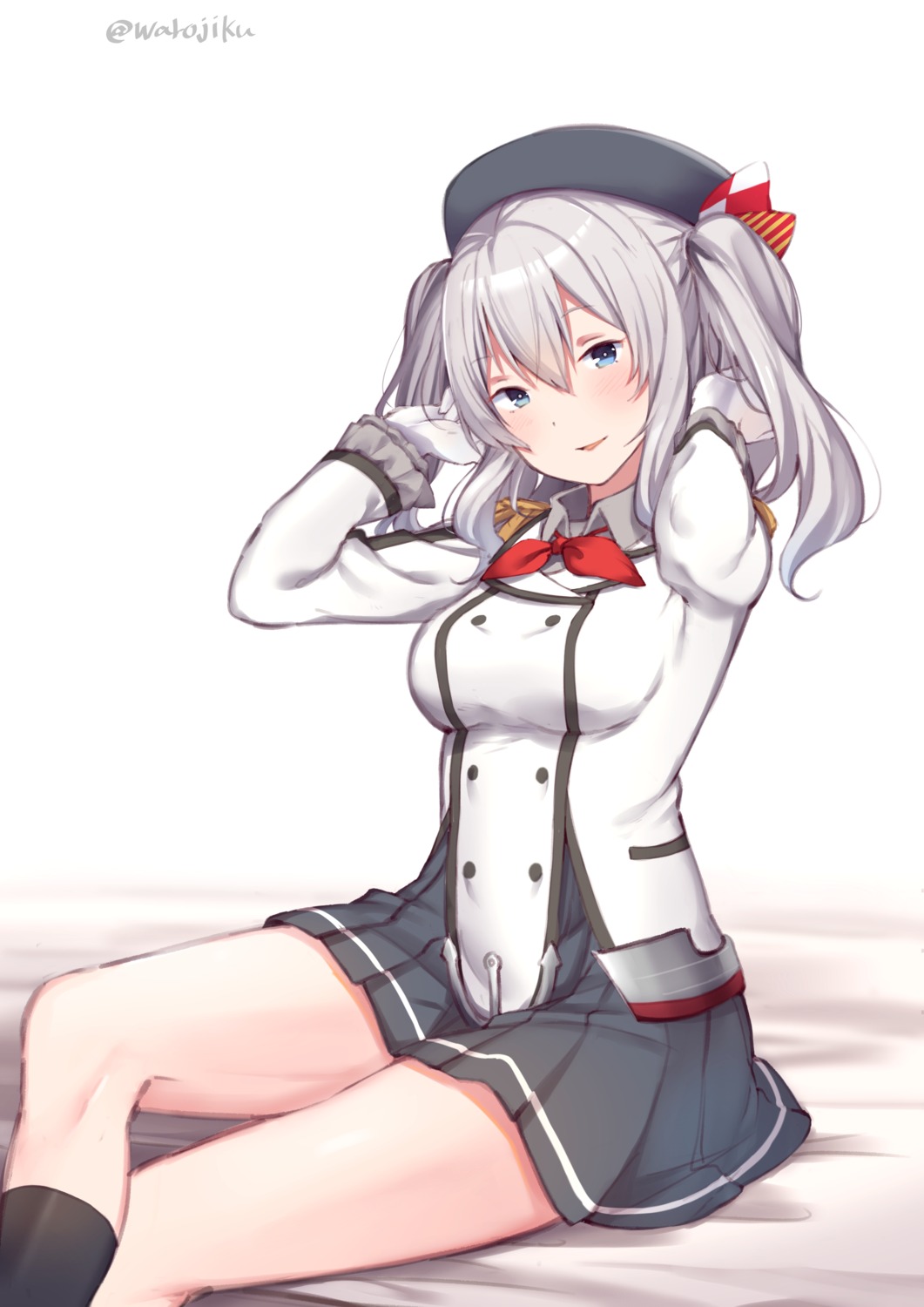 kantai_collection, kashima_(kancolle), uniform, warojiku