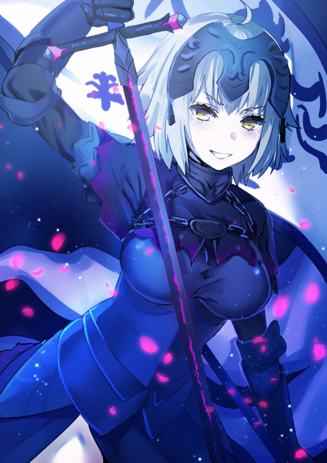 armor, fate/grand_order, jeanne_d'arc, jeanne_d'arc_alter_(fate), kirushi_(killcy), sword