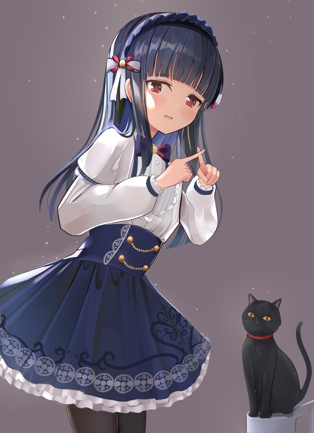 dress, gothic_lolita, lolita_fashion, neko, pantyhose, pjkka, sajou_yukimi, the_idolm@ster, the_idolm@ster_cinderella_girls, the_idolm@ster_cinderella_girls_u149