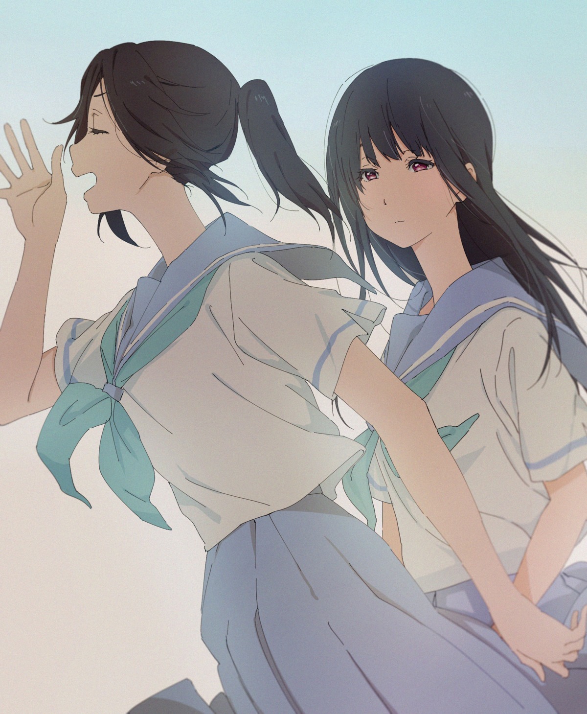 hibike!_euphonium, kasaki_nozomi, kusunda_san_san, liz_to_aoi_tori, seifuku, yoroizuka_mizore