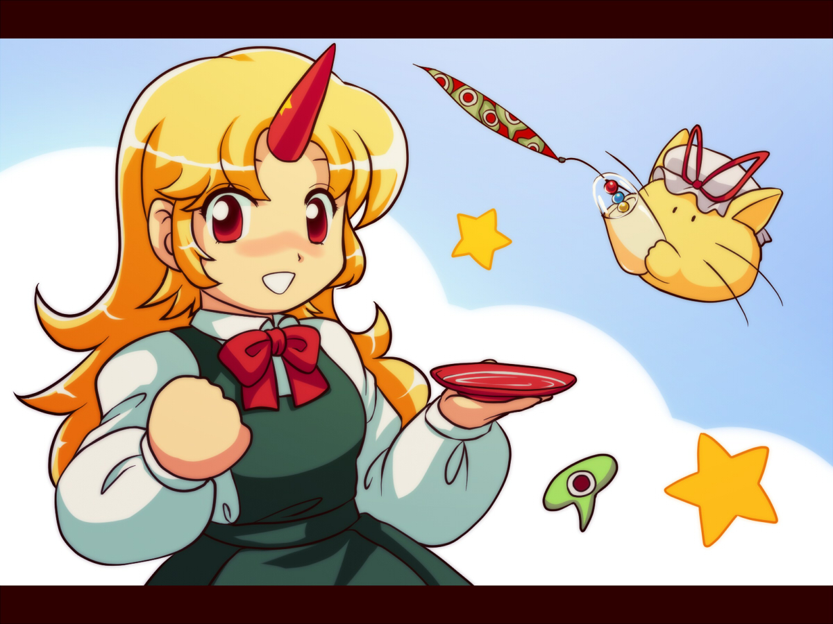 hoshiguma_yuugi, tdk, touhou