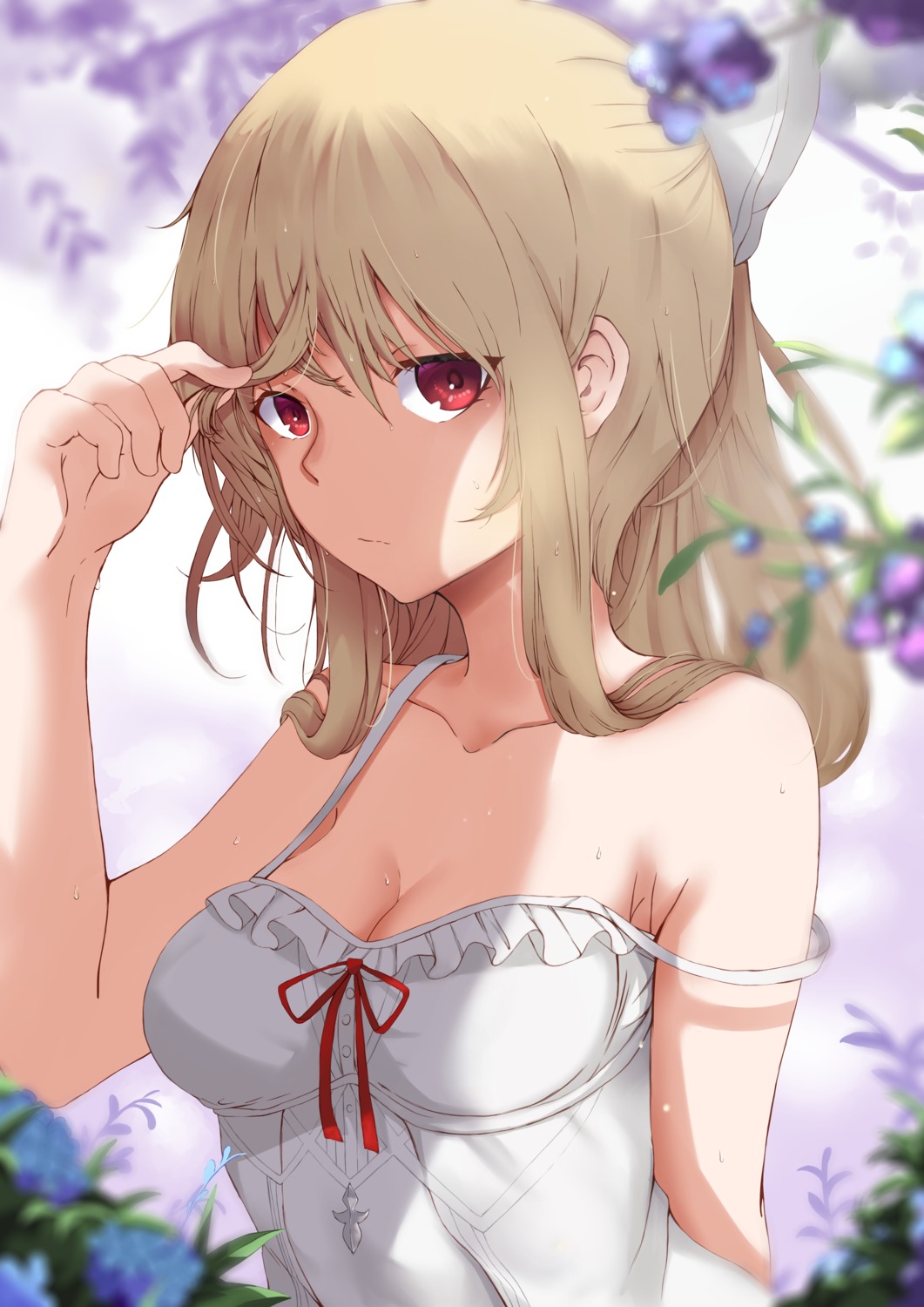 cleavage, dress, granblue_fantasy, mirai'g, summer_dress, vira_(granblue_fantasy)