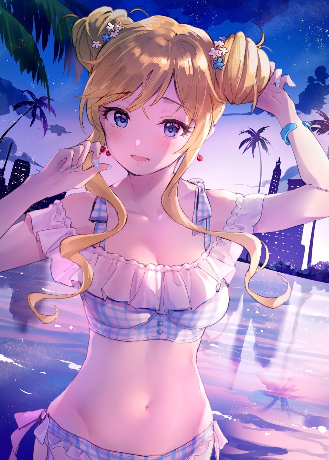 bikini, cleavage, ootsuki_yui, swimsuits, takeya_y0615, the_idolm@ster, the_idolm@ster_cinderella_girls