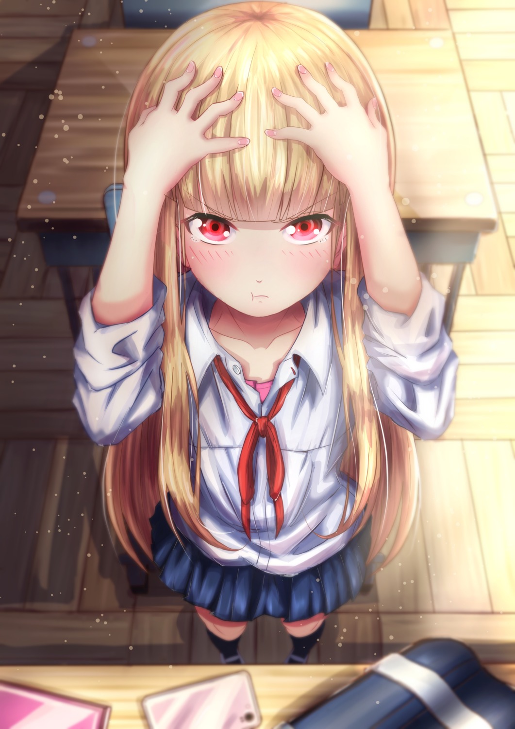 joshikousei_no_muda_zukai, momoi_saku, seifuku, tagme