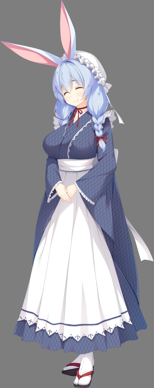 animal_ears, bunny_ears, dessert_soft, kamisama_no_shippo_~etogami-sama_tachi_no_ongaeshi~, maid, miyuki_(kamisama_no_shippo_~etogami-sama_tachi_no_ongaeshi~), transparent_png, wa_maid
