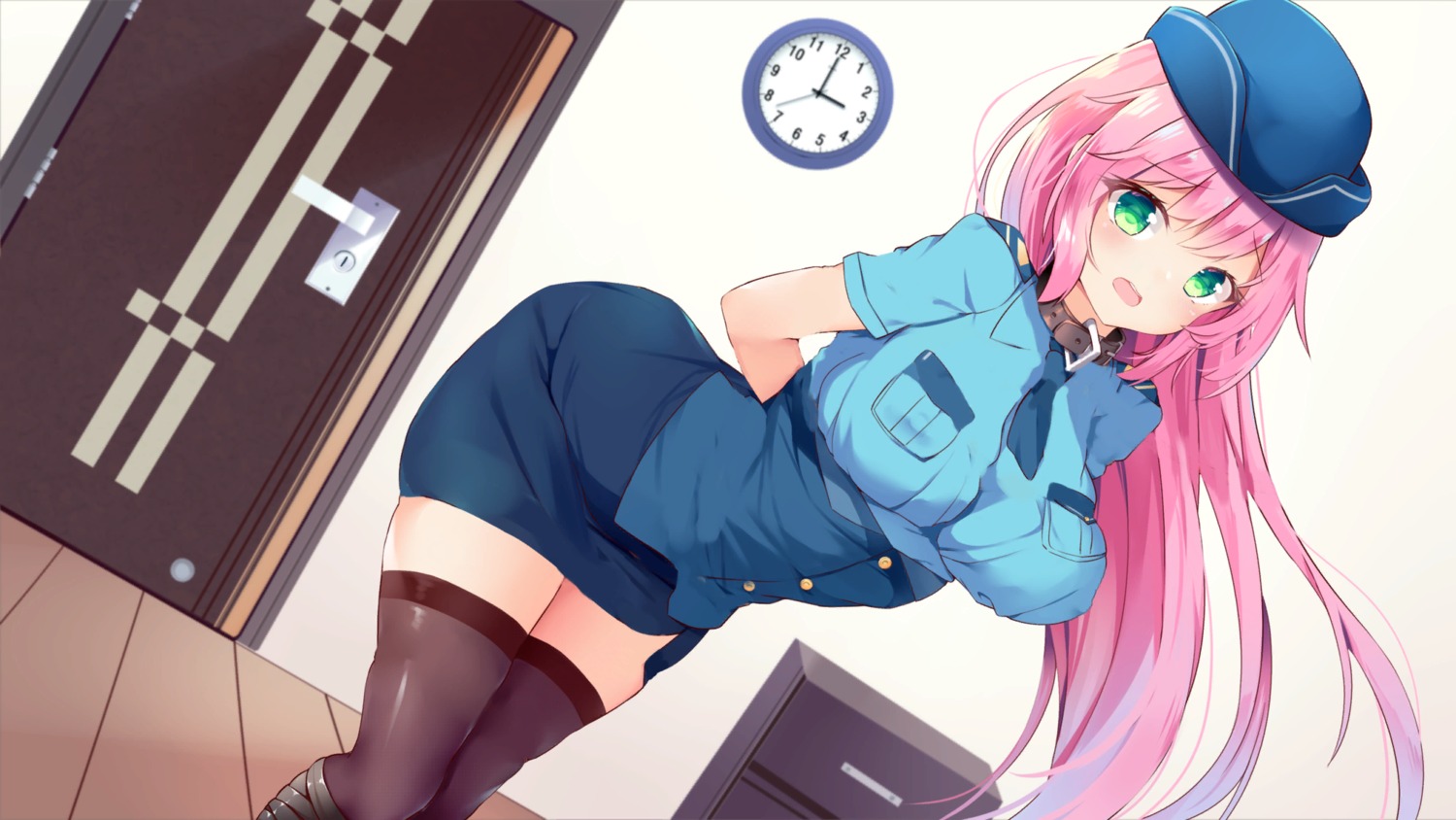 dsgame, game_cg, lost, police_uniform, tagme, thighhighs