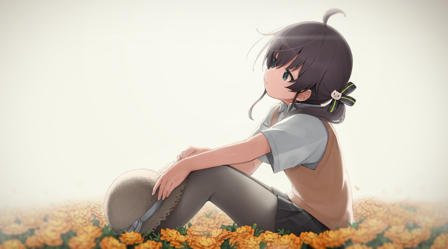 hololive, natsuiro_matsuri, pantyhose, seifuku, seramikku, sweater