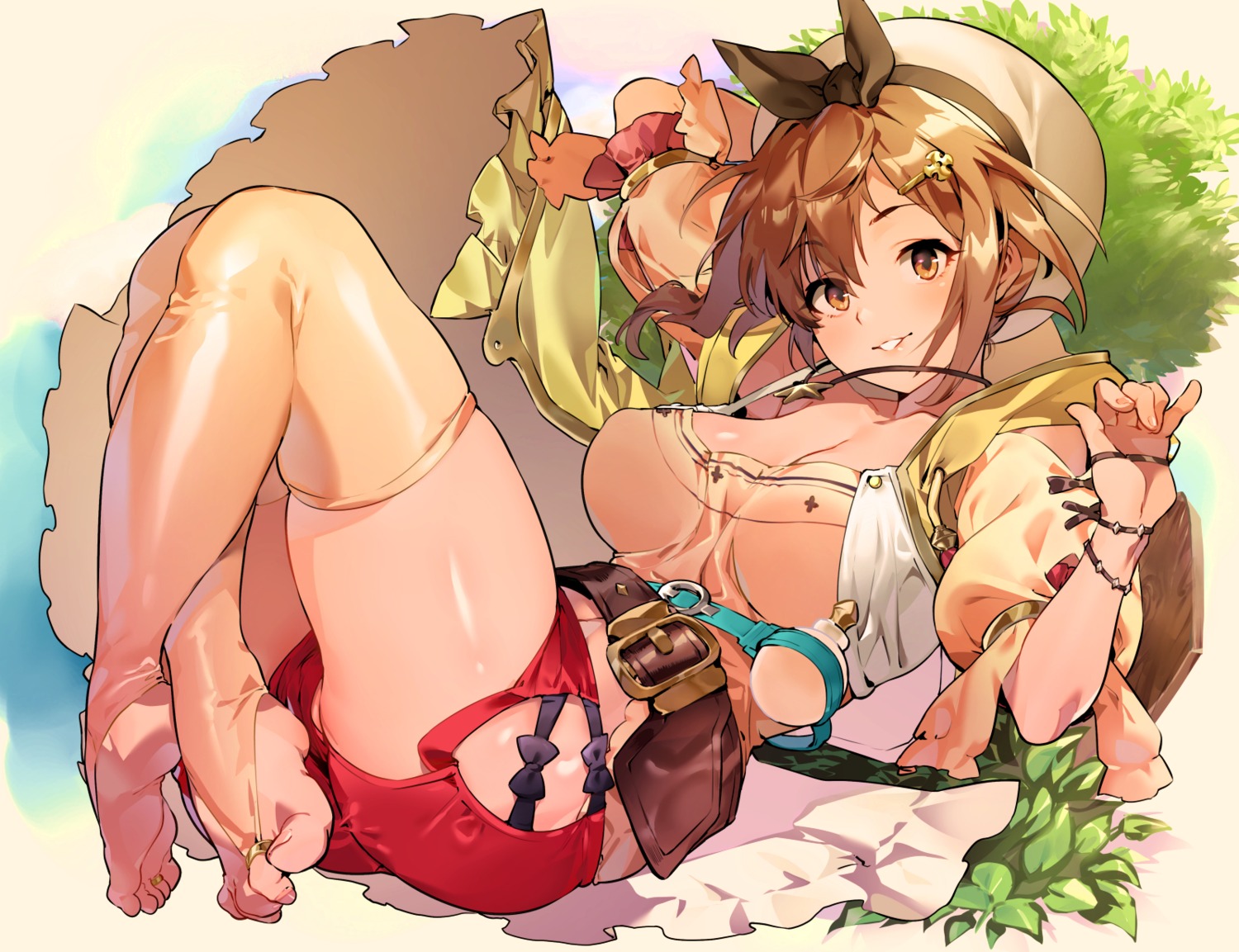 atelier, atelier_ryza, cleavage, feet, naso4, reisalin_stout, thighhighs
