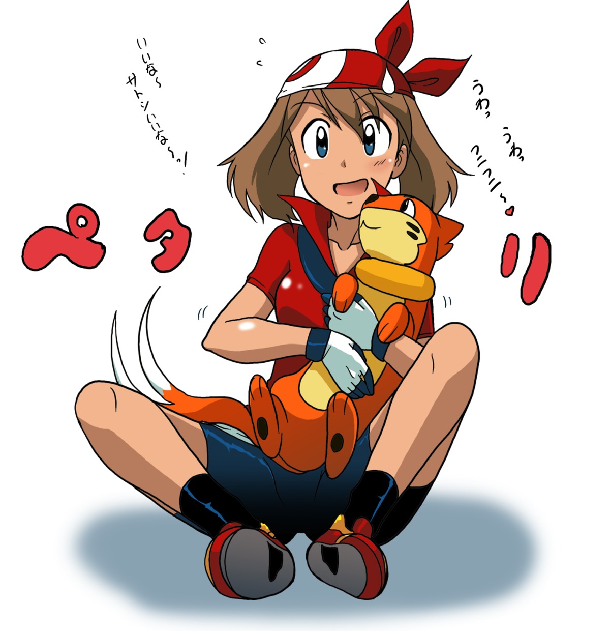 buizel, haruka_(pokemon), kakki, pokemon, pokemon_oras, pokemon_rse