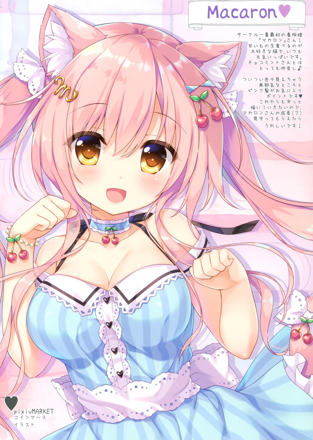 ame_nochi_yuki, ameto_yuki, animal_ears, macaron_(ameto_yuki), nekomimi, tail