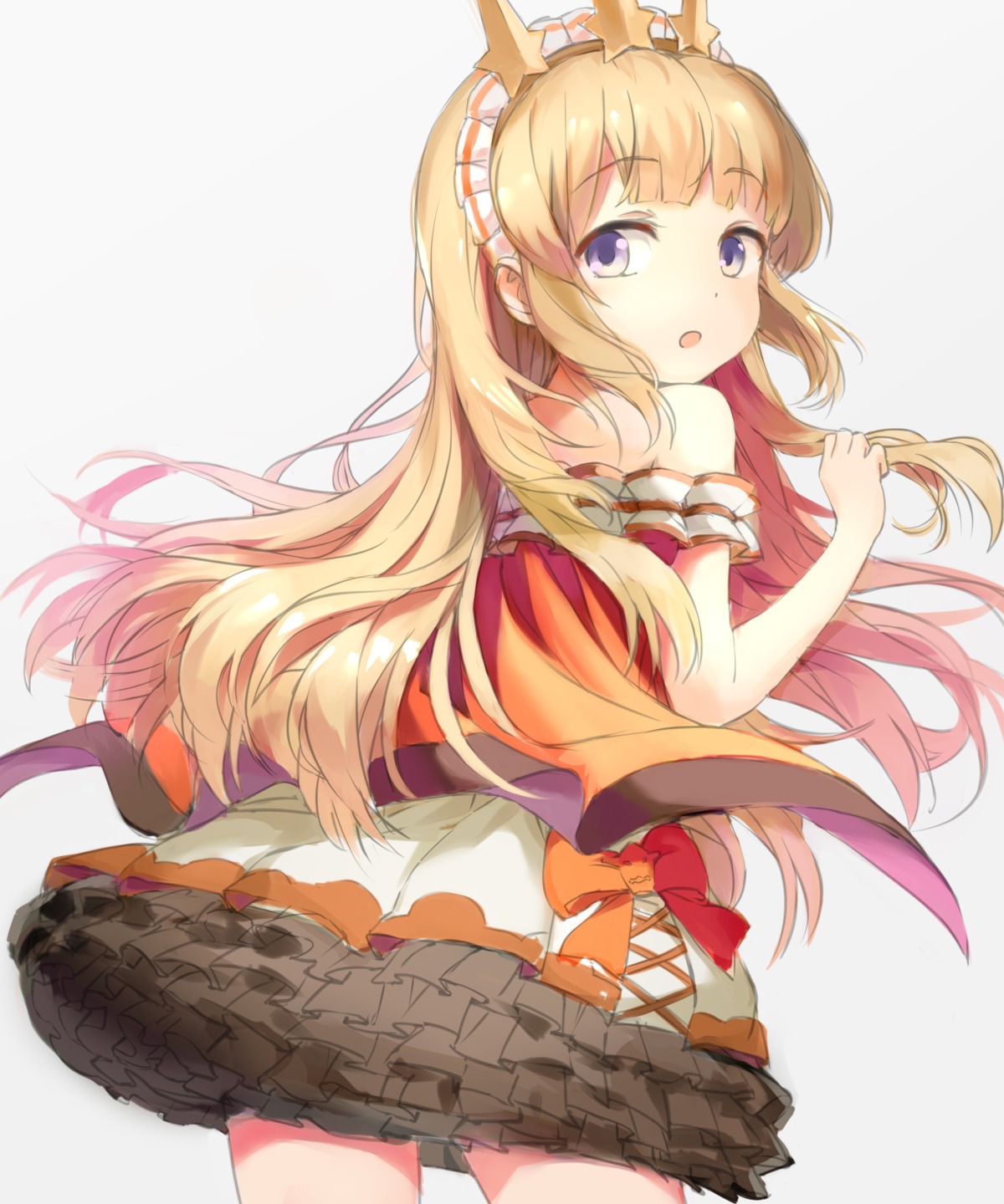 cagliostro_(granblue_fantasy), dress, granblue_fantasy, sketch, wan_(calvin840203)