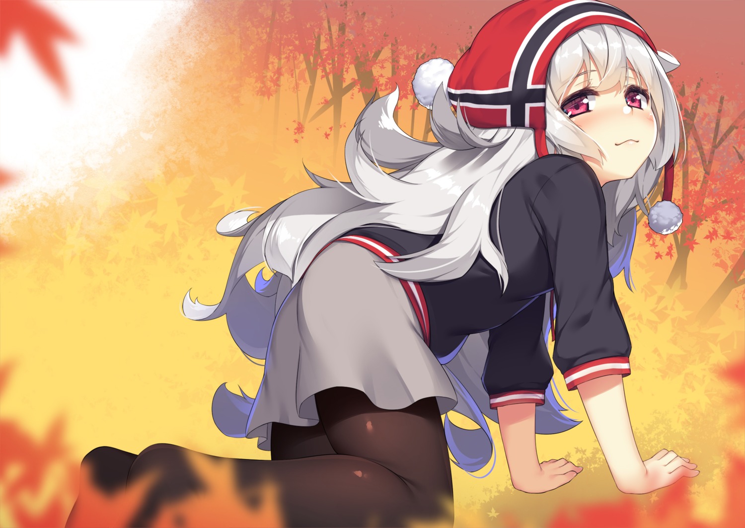 azur_lane, graf_zeppelin_(azur_lane), olive_(laai), pantyhose, uniform, zeppelin-chan_(azur_lane)