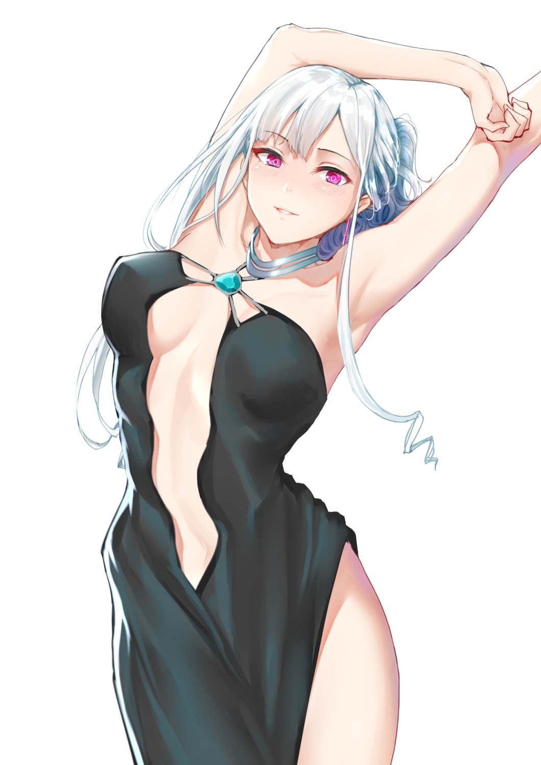 ak-12_(girls_frontline), c.rabbit, dress, girls_frontline, no_bra