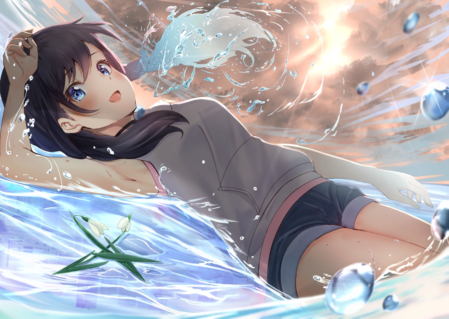 amano_hina, tenki_no_ko, tsukasa, wet