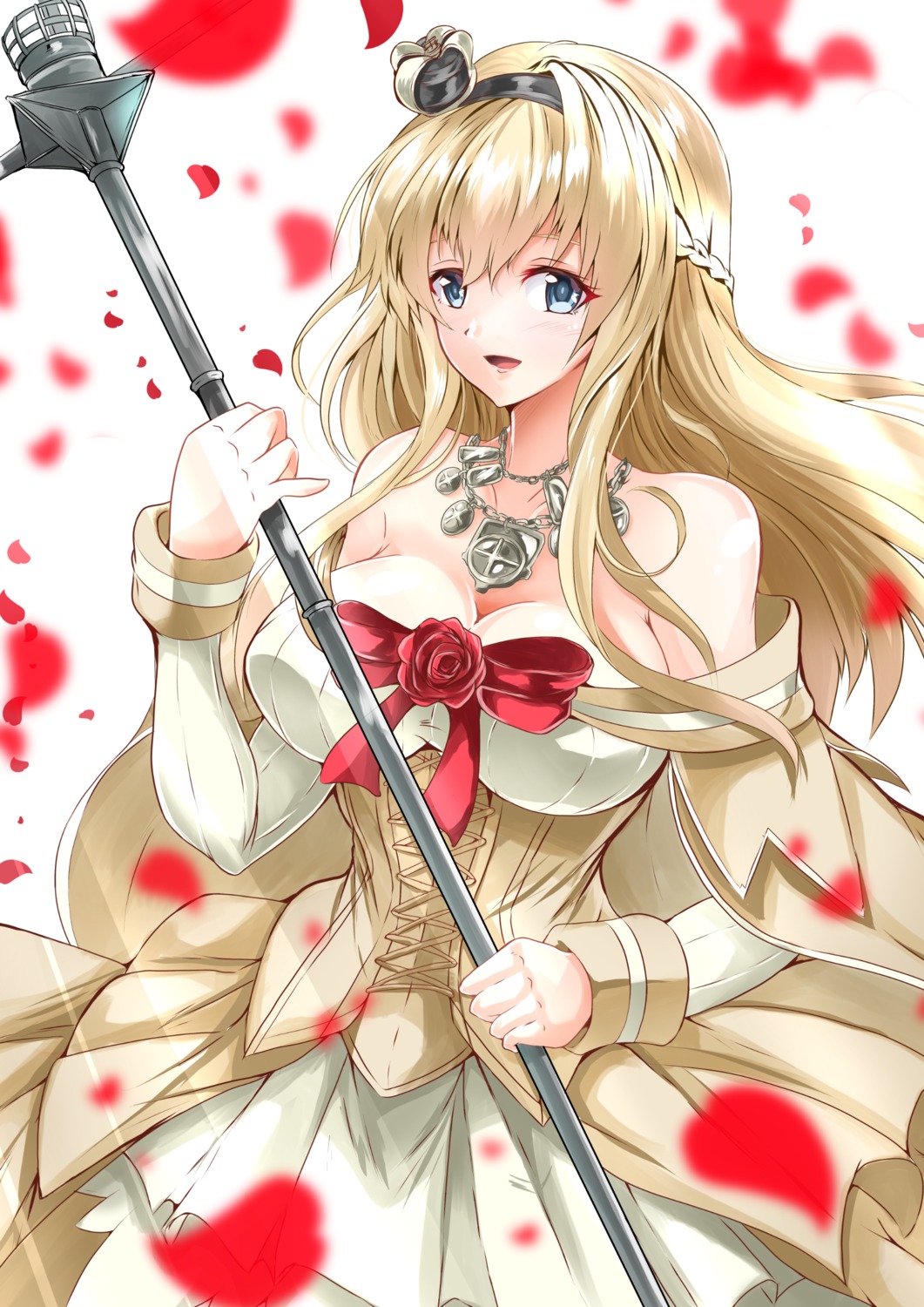 cleavage, dress, kantai_collection, kentan, warspite_(kancolle)