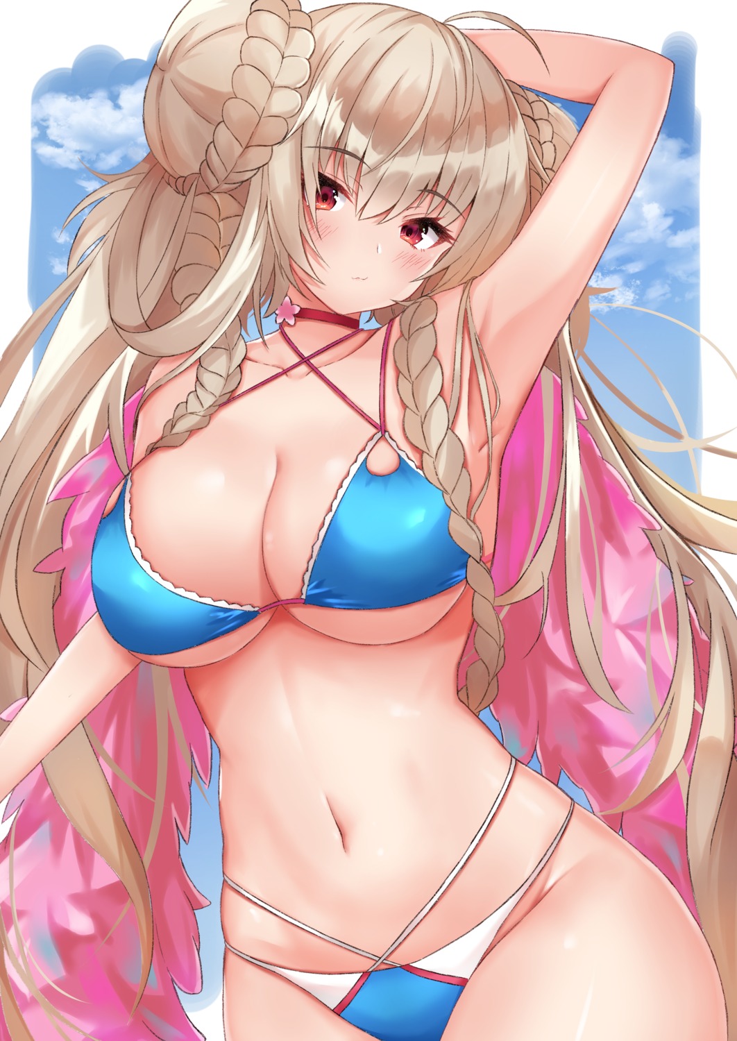 azur_lane, bikini, cleavage, formidable_(azur_lane), rokita, swimsuits, underboob