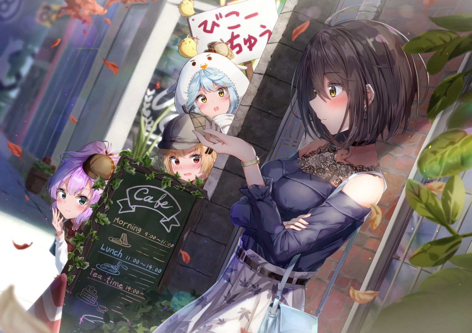 azur_lane, baltimore_(azur_lane), breast_hold, cleveland_(azur_lane), fubuki_(azur_lane), javelin_(azur_lane), kuria_(clear_trip_second), manjuu_(azur_lane)